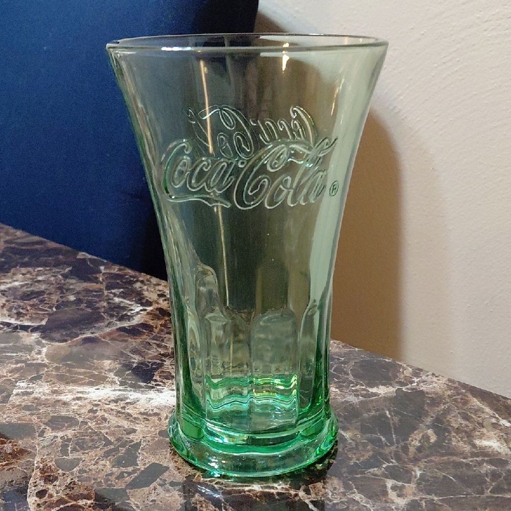 Vintage Coca-Cola Libbey Georgia Green 16 oz Heavy Flared Rim Glass